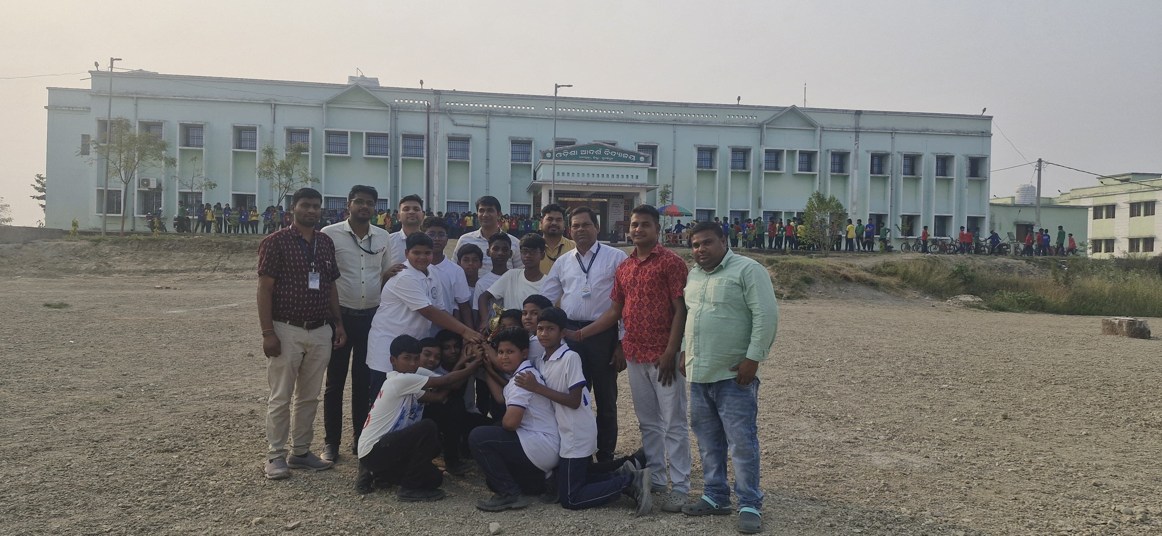 A friendly cricket match was organized in the school playground between the Senior students (Class 8-9) and the Junior students (Class 6-7). The match was conducted to encourage sportsmanship, teamwork, and unity among the students.

Both teams were very excited and well-prepared for the match. The playground was full of energy, and many students gathered to cheer for their teams.

Finally, the Senior team won the match, and the Junior team became the runner-up.
It was an enjoyable and memorable match for everyone.