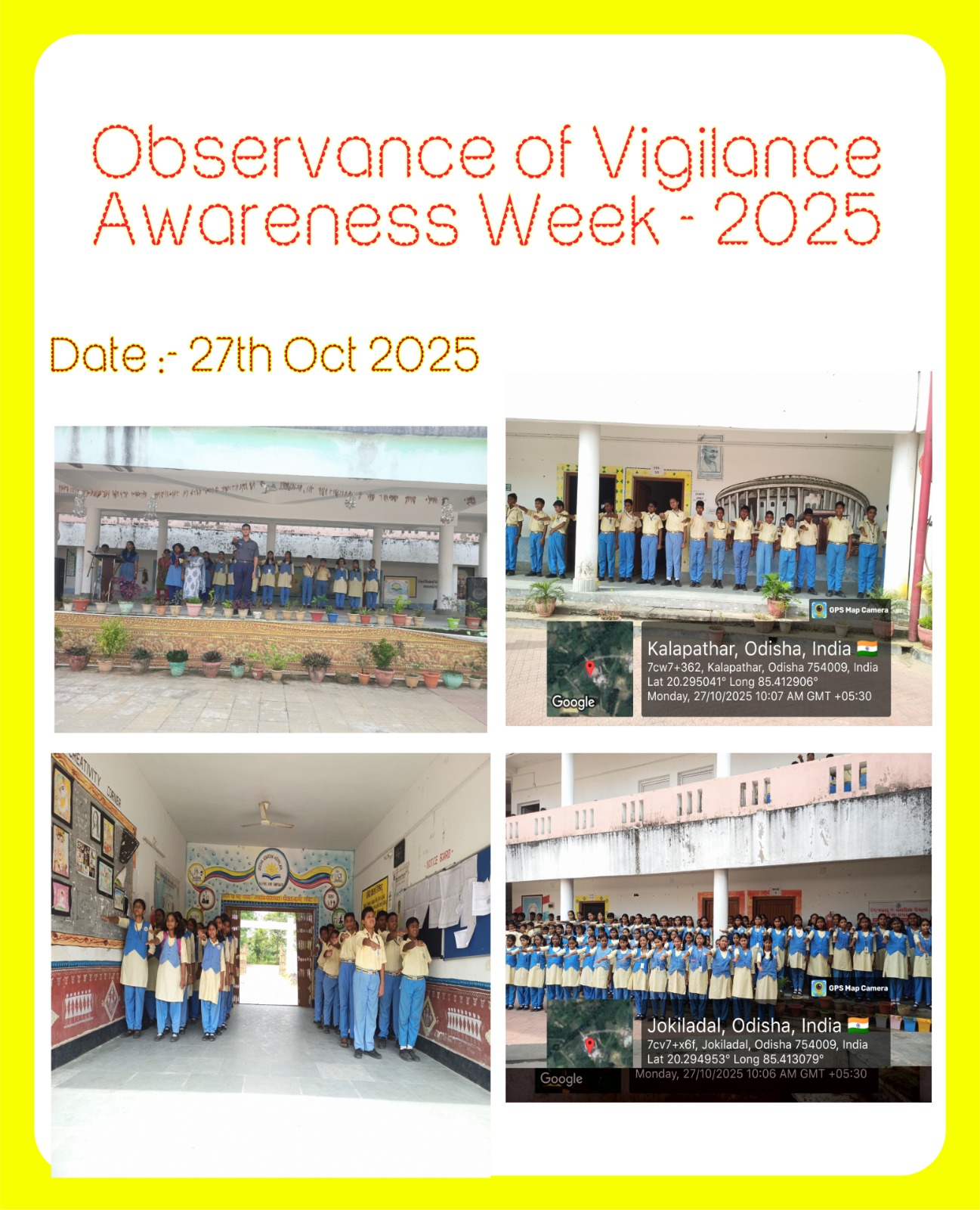 Observance of Vigilance Awareness Week - 2025