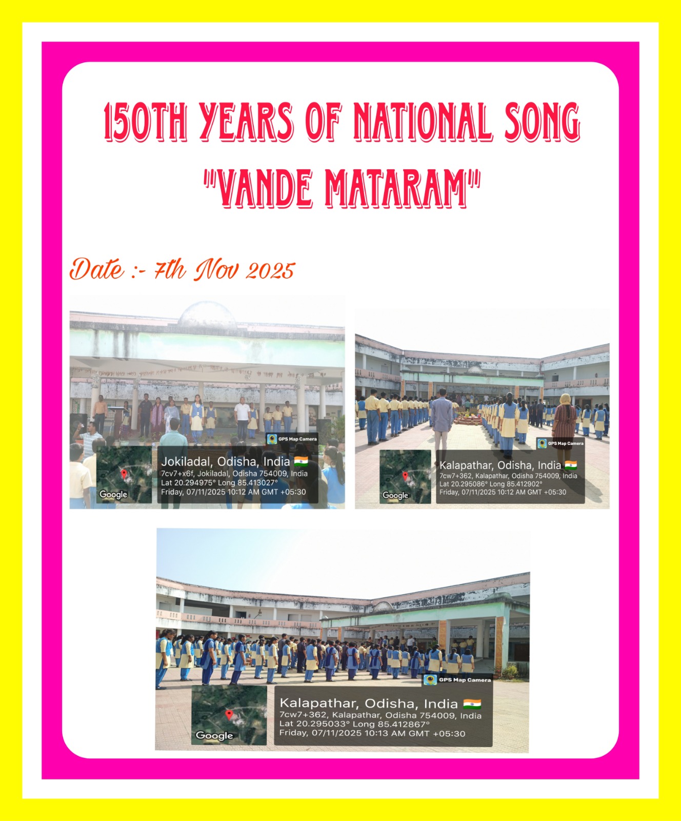 Celebration of 150th years of "Vande Mataram"