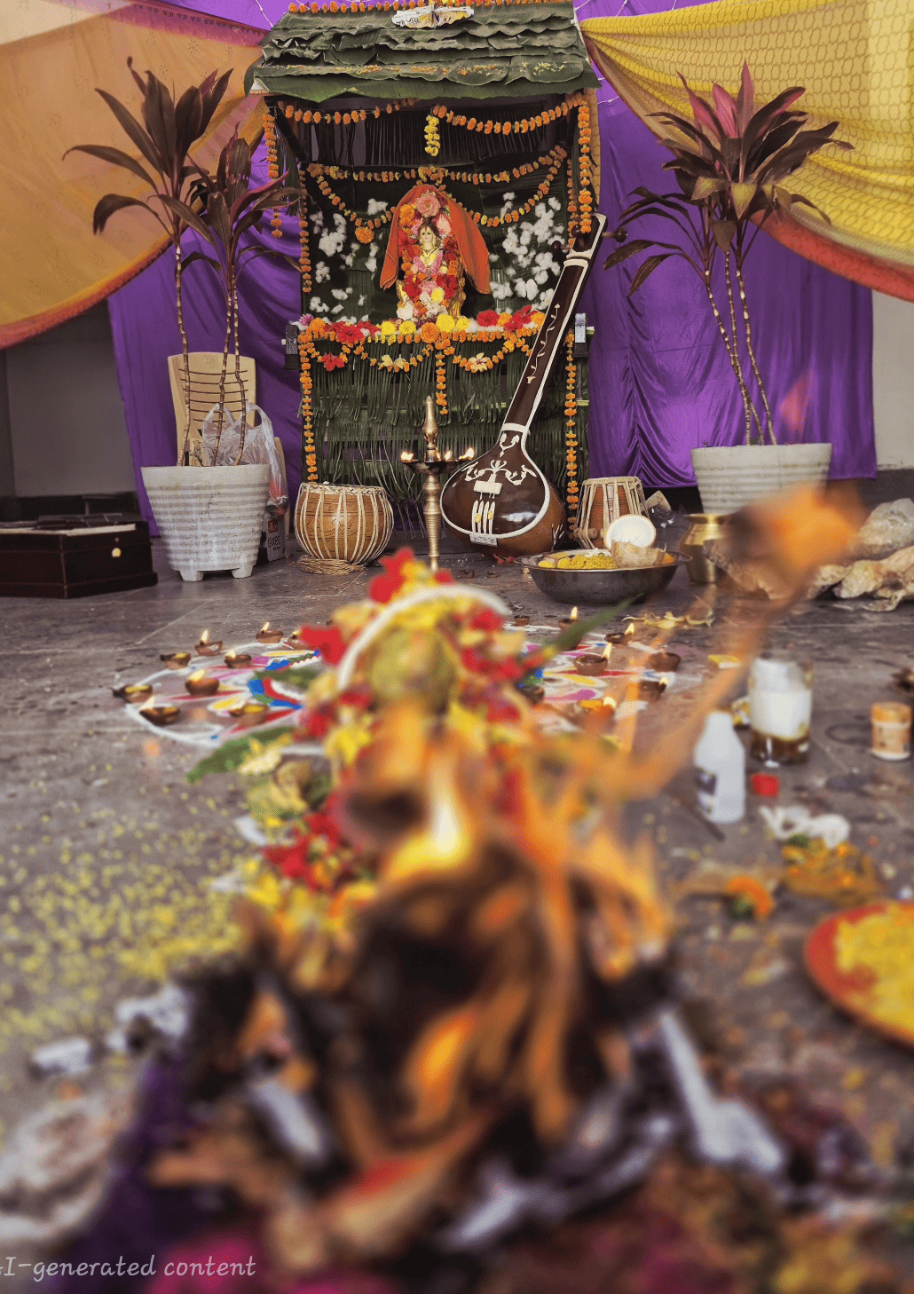 Saraswati Puja Celebration
