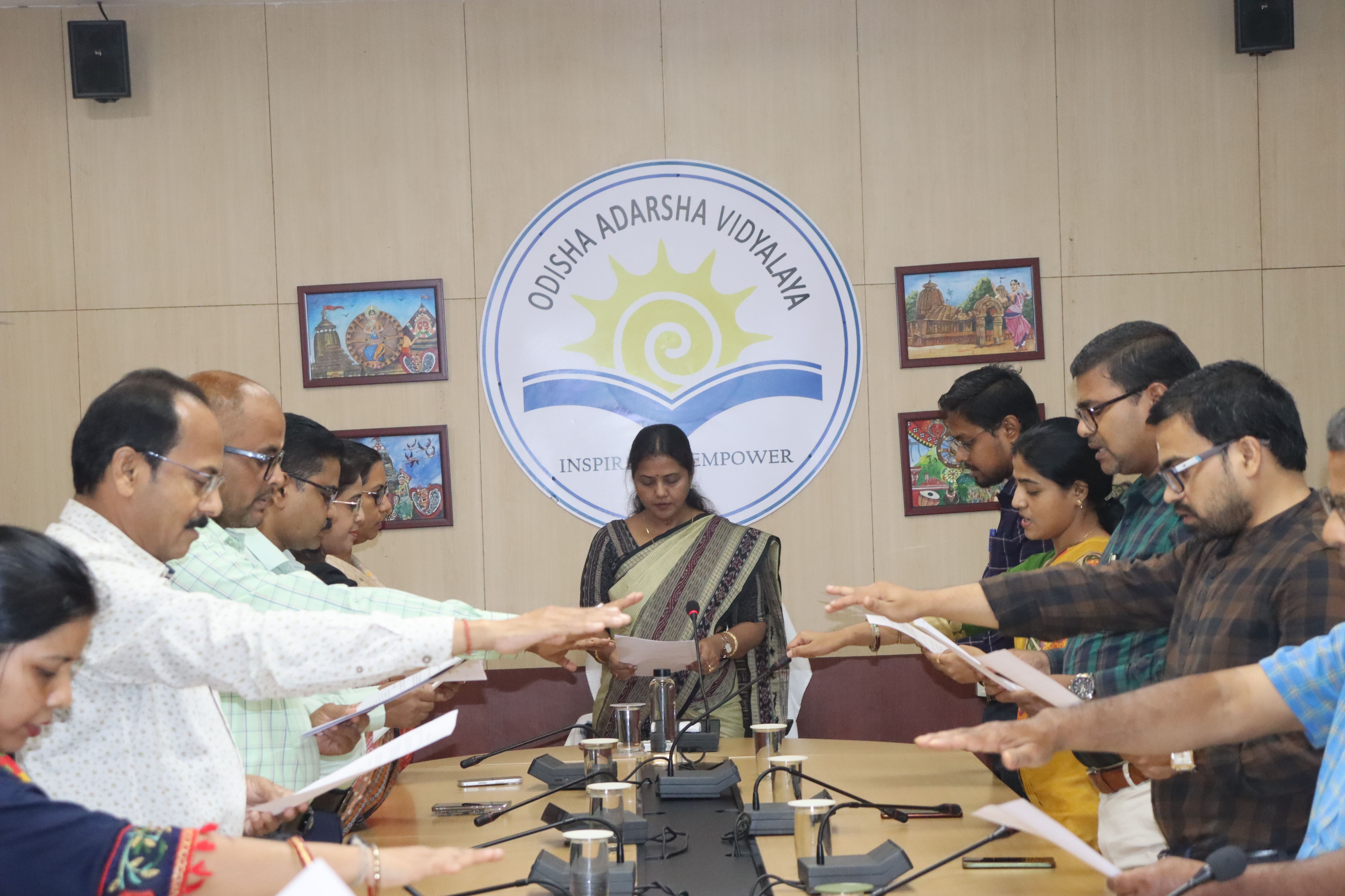 Vigilance Awareness Week  observed at Odisha Adarsha Vidyalaya Sangathan, Bhubaneswar on 27th Oct, 2025.