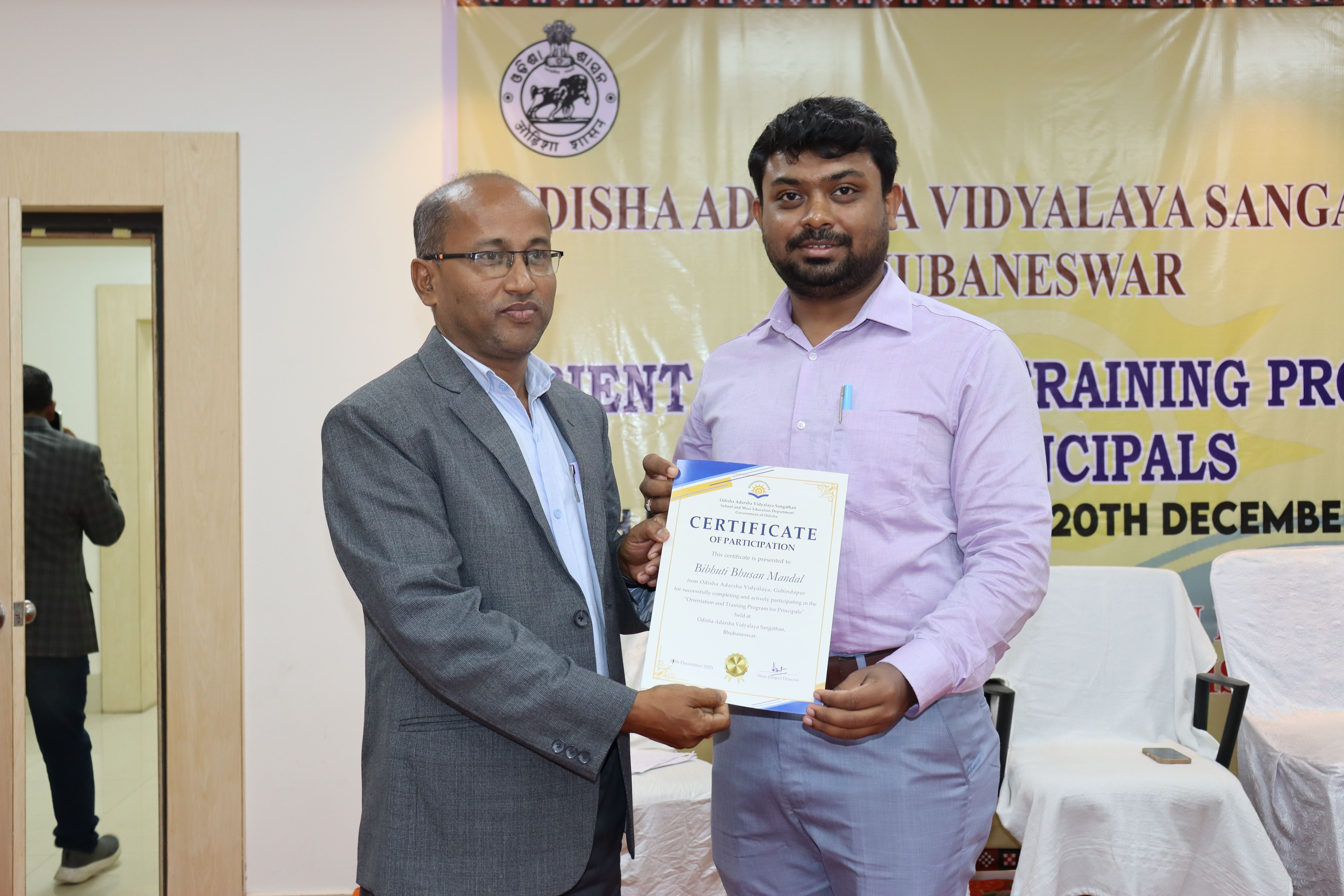 The second day of the Orientation and Training Programme for Principals of Odisha Adarsha Vidyalayas